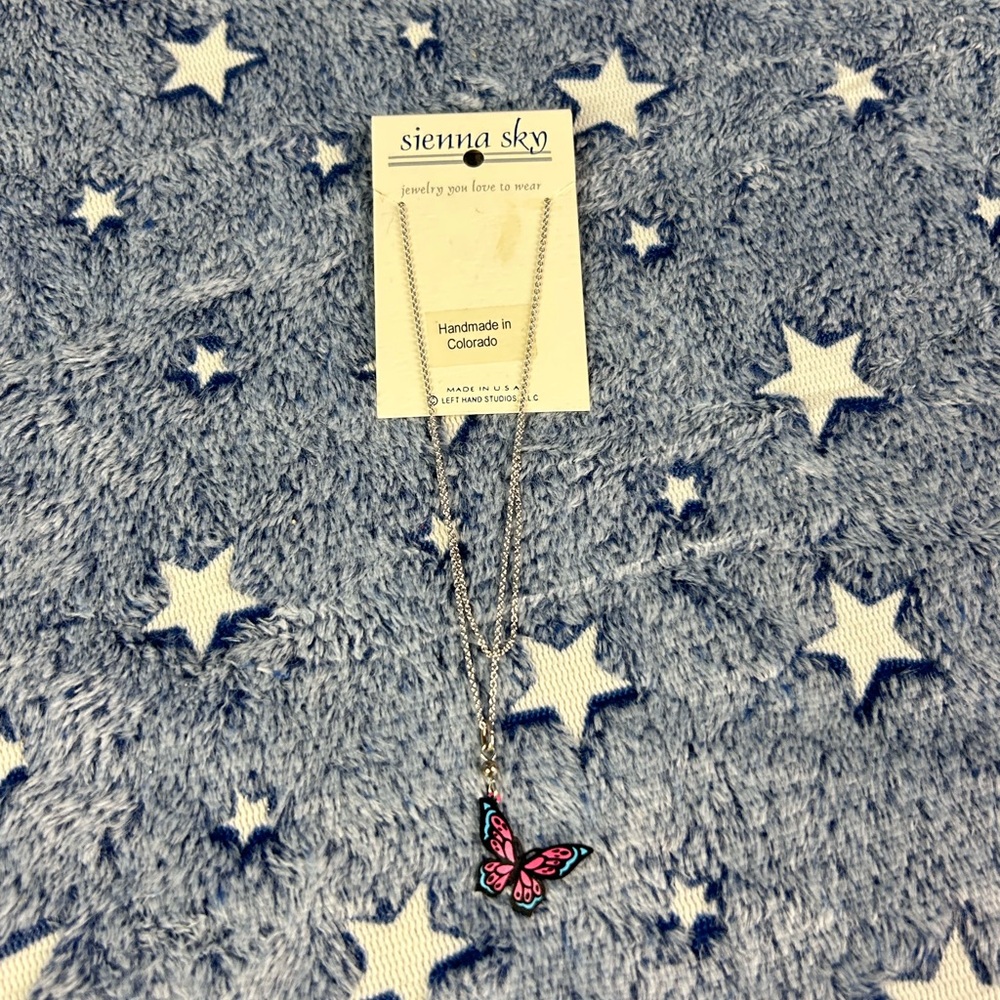 Brand New Sienna Sky butterfly necklace